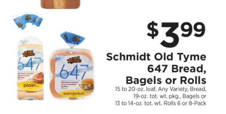Schmidt Old Tyme 647 Bread, Bagels or Rolls