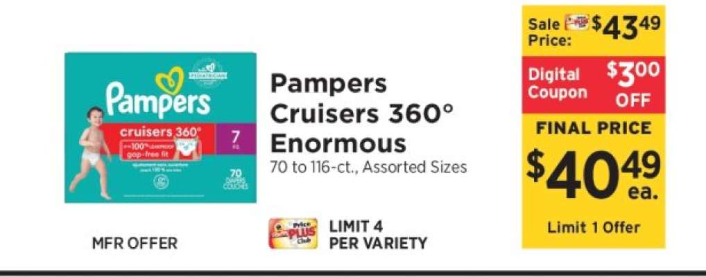 Pampers Cruisers 360° Enormous