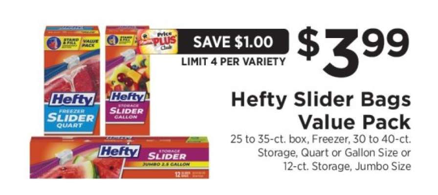 Hefty Slider Bags Value Pack