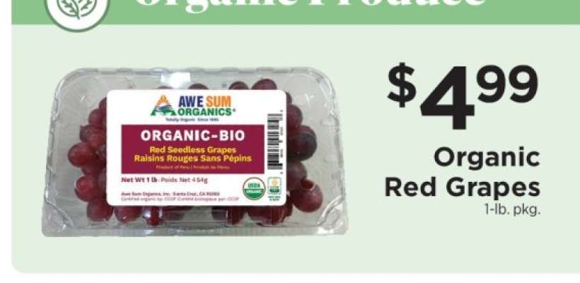 Organic Red Grapes