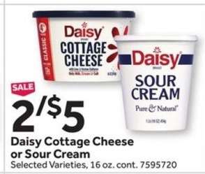 Daisy Cottage Cheese or Sour Cream