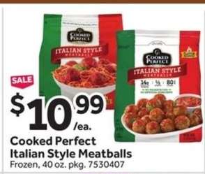 Cooked Perfect Italian Style Meatballs