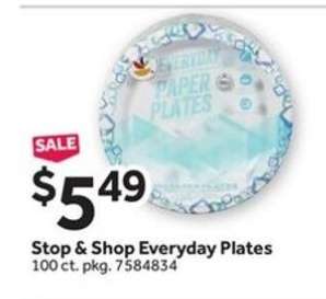 Stop & Shop Everyday Plates