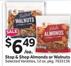 Stop & Shop Almonds or Walnuts