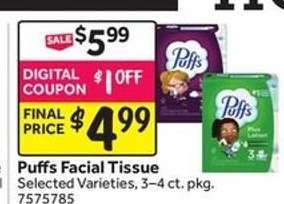 Puffs Facial Tissue*