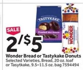 Wonder Bread or Tastykake Donuts