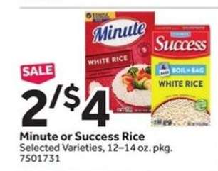 Minute or Success Rice
