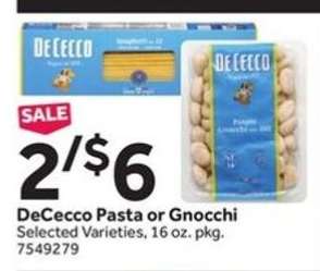 DeCecco Pasta or Gnocchi