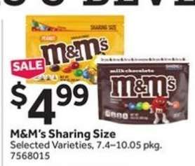 M&M's Sharing Size