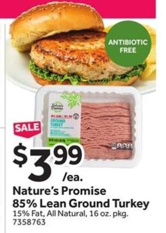 Nature's Promise 85% Lean Ground Turkey