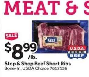 Stop & Shop Beef Short Ribs