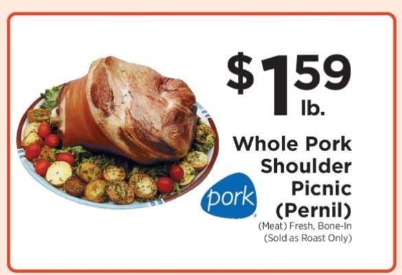 Whole Pork Shoulder Picnic (Pernil)
