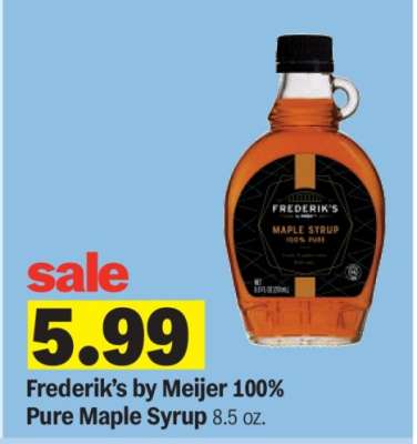 Frederik's by Meijer 100% Pure Maple Syrup