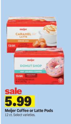 Meijer Coffee or Latte Pods