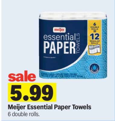 Meijer Essential Paper Towels*