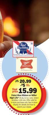 Pabst Blue Ribbon or Miller High Life