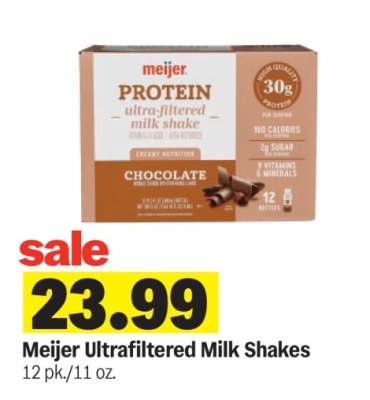 Meijer Ultrafiltered Milk Shakes
