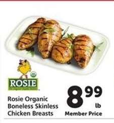 Rosie Organic Boneless Skinless Chicken Breasts