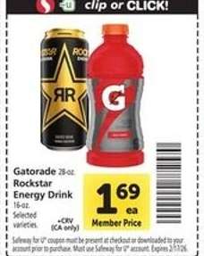 Gatorade / Rockstar Energy Drink