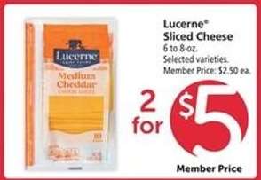 Lucerne Sliced Cheese