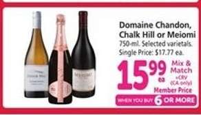 Domaine Chandon, Chalk Hill or Meiomi