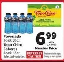 Powerade / Topo Chico Sabores