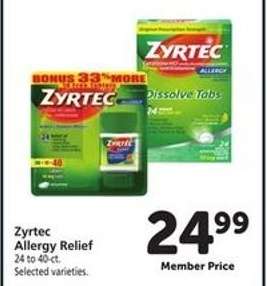 Zyrtec Allergy Relief