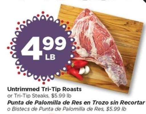 Untrimmed Tri-Tip Roasts