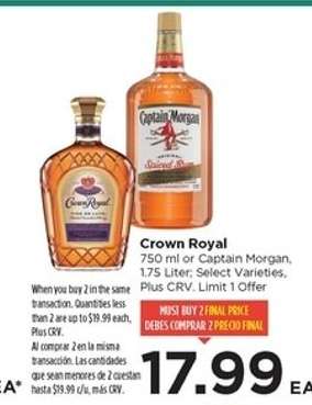 Crown Royal or Captain Morgan
