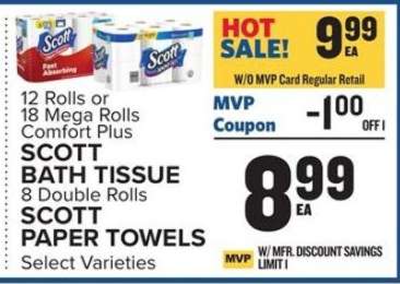 Scott Bath Tissue Or Paper Towels