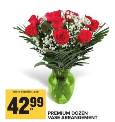 Premium Dozen Vase Arrangement