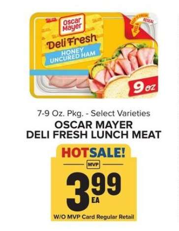 Oscar Mayer Deli Fresh Lunch Meat