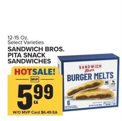 Sandwich Bros. Pita Snack Sandwiches