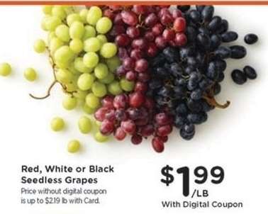 Red, White or Black Seedless Grapes