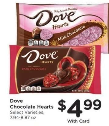 Dove Chocolate Hearts