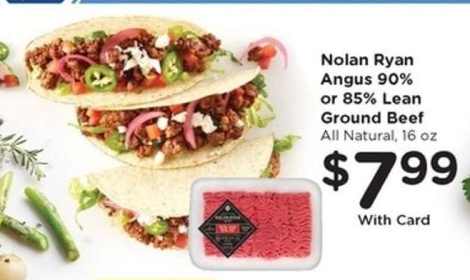 Nolan Ryan Angus 90% or 85% Lean Ground Beef