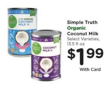 Simple Truth Organic Coconut Milk