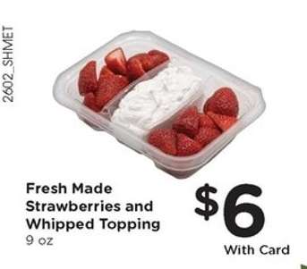 Fresh Made Strawberries and Whipped Topping