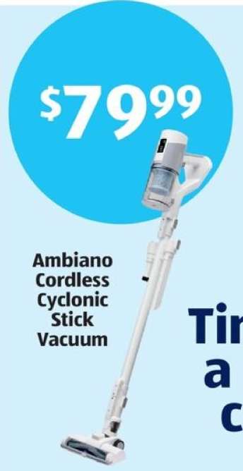 Ambiano Cordless Cyclonic Stick Vacuum