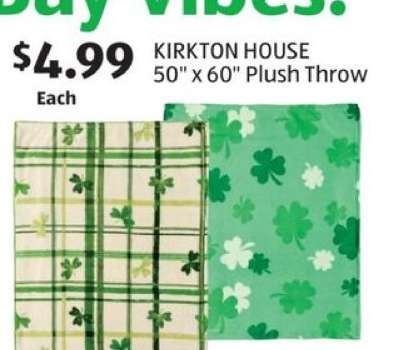 KIRKTON HOUSE 50" x 60" Plush Throw