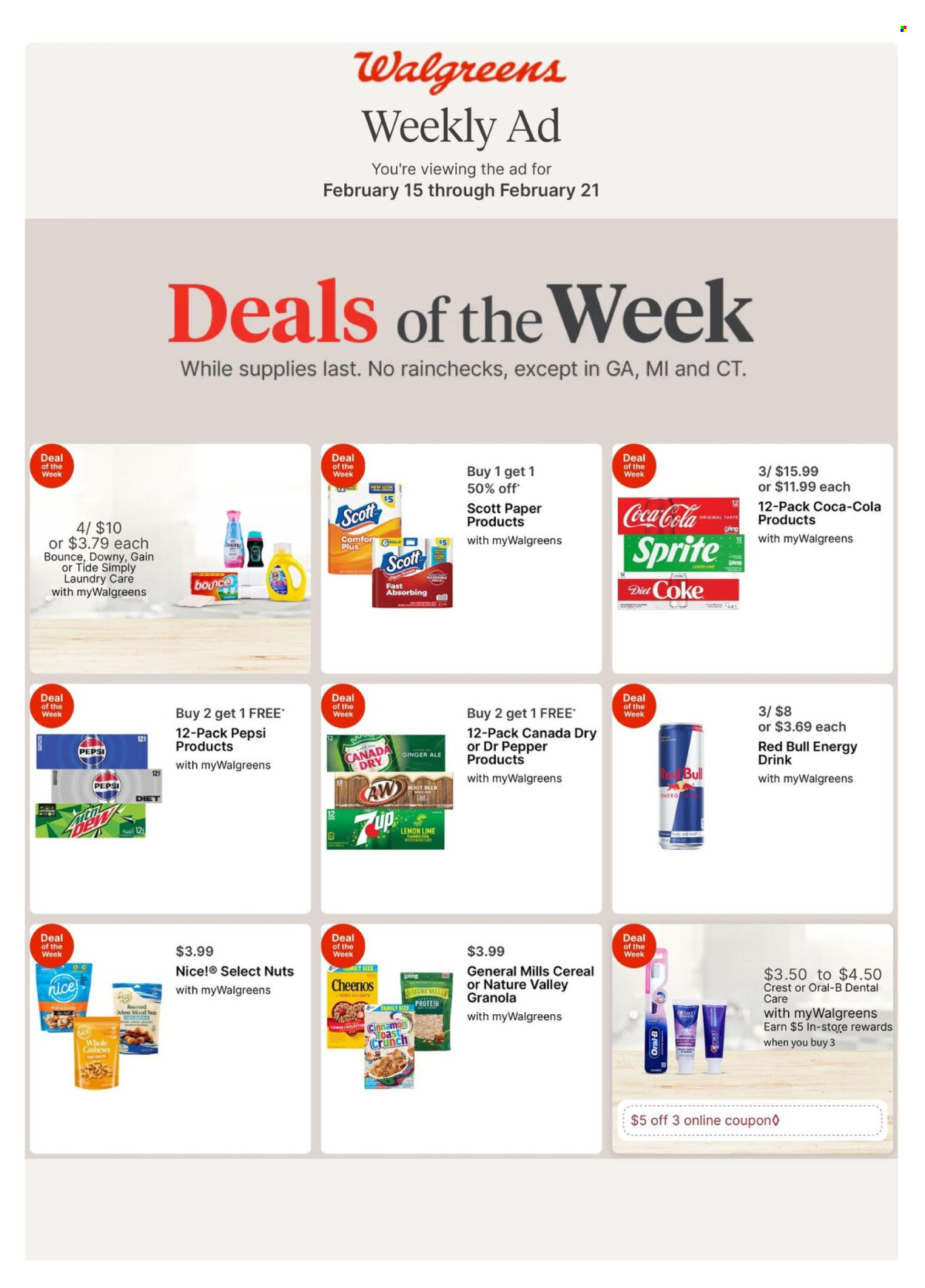 Walgreens ad - 02/15/2026 - 02/21/2026. Page 1