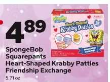 SpongeBob Squarepants Heart-Shaped Krabby Patties Friendship Exchange