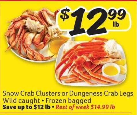 Snow Crab Clusters or Dungeness Crab Legs