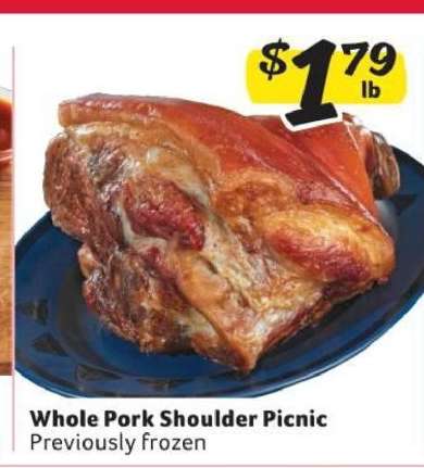 Whole Pork Shoulder Picnic