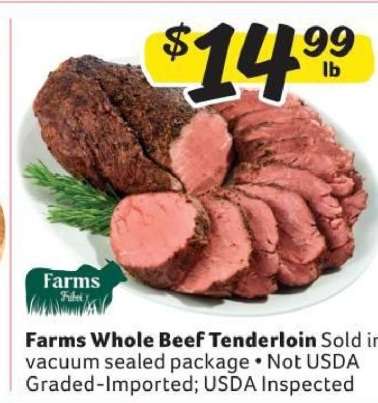Farms Whole Beef Tenderloin