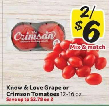 Know & Love Grape or Crimson Tomatoes
