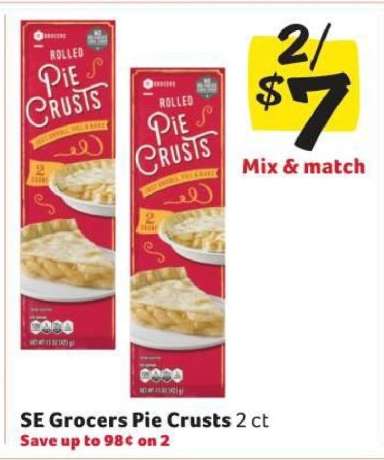 SE Grocers Pie Crusts