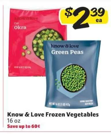 Know & Love Frozen Vegetables