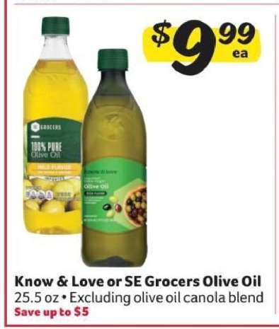 Know & Love or SE Grocers Olive Oil