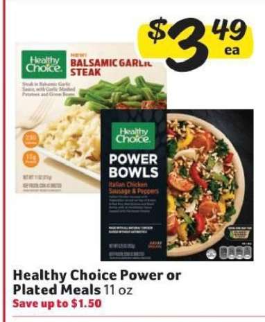 Healthy Choice Power or Plated Meals